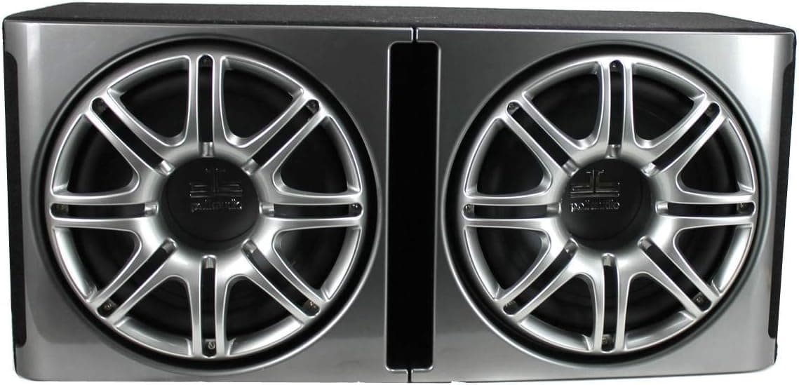 Polk Audio db1222 Dual 12" Loaded db Series Hatchback Ported Subwoofer Enclosure with Grilles