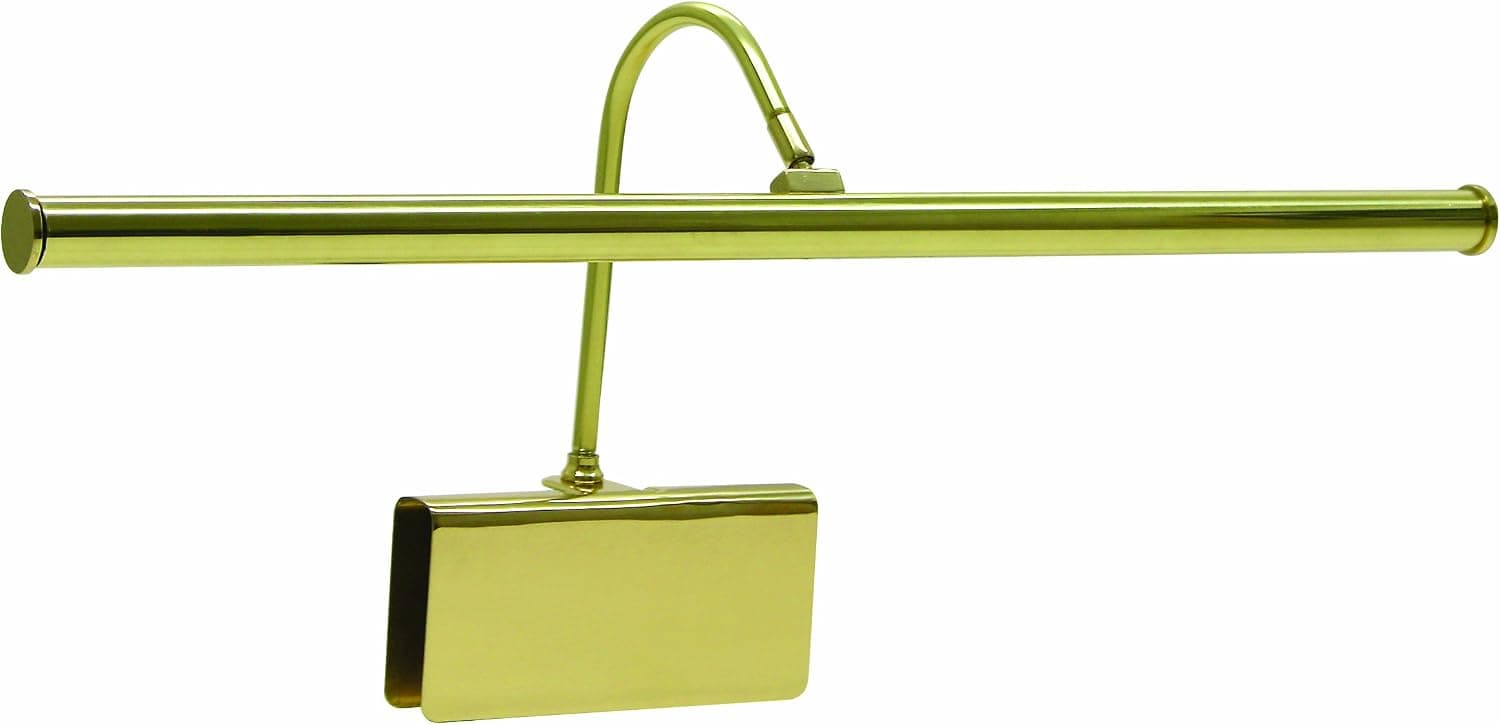 House of Troy GPLED19-61 Grand Piano Portable LED Lamp, 19", Polished Brass
