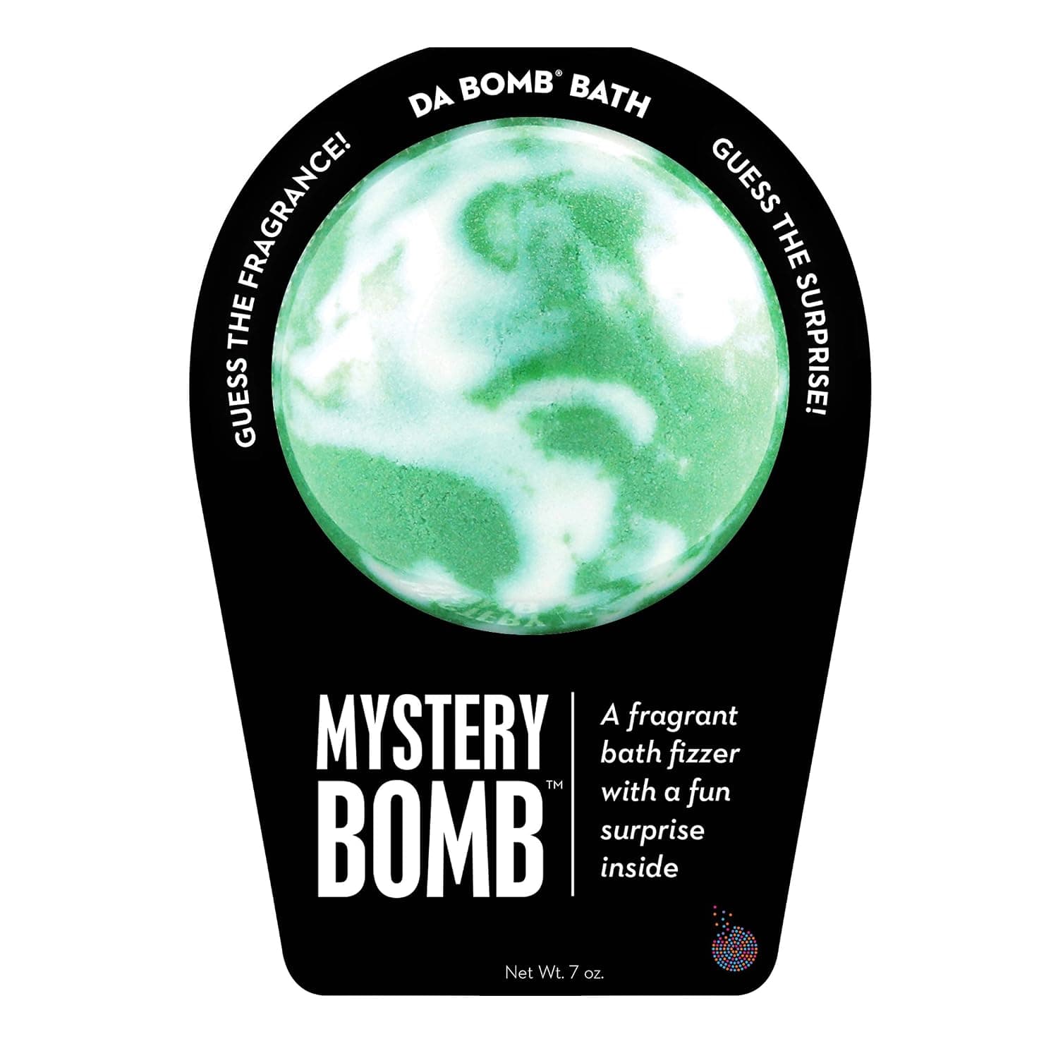 DA BOMB Mystery Bath Bomb, 7oz,Green/White,SQ7558431