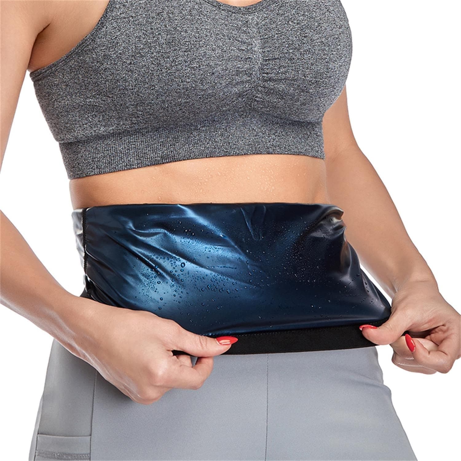 BESTSOTIM Waist Trainer For Women, Neoprene-Free Waist Trimmers, Sauna Slimming Belt