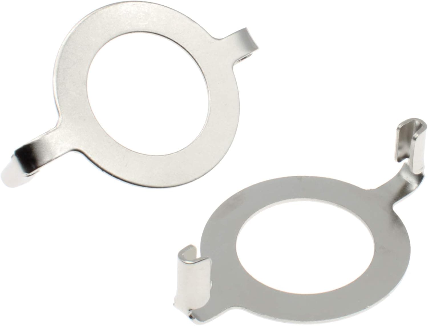 OZXNO 2 PCS 1.65" (42 mm) E27 Phenolic Socket Lamp Harp Saddle Base Lampshade Holder Non-slip UNO Collar Ring Adapter for E27 Threaded Base,Silver