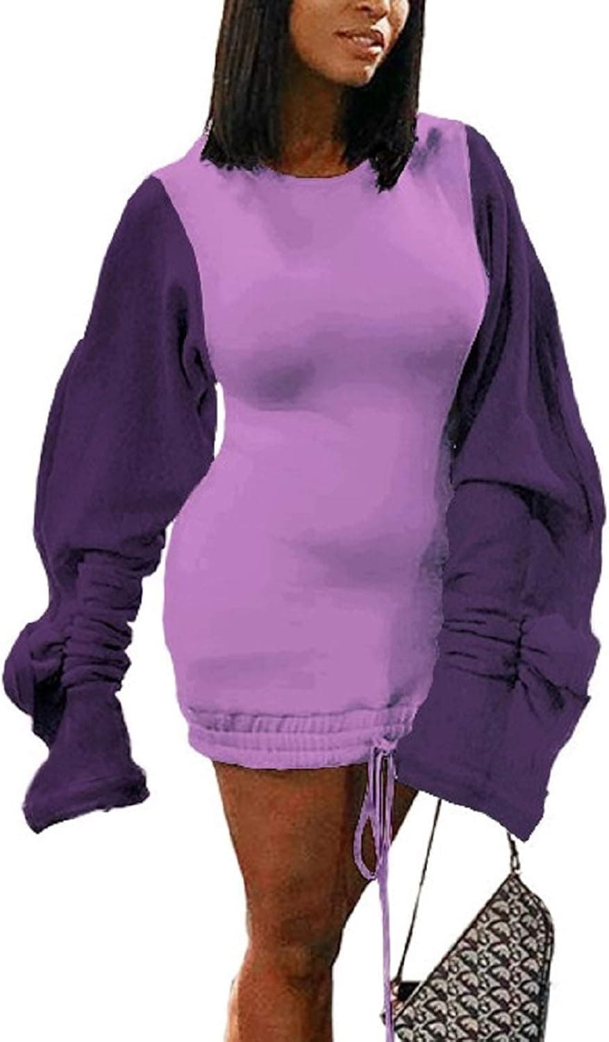 Women Bodycon Ribbed Sweater Dress Sexy Long Sleeve Maxi Knit Stretchy Pullover Dresses