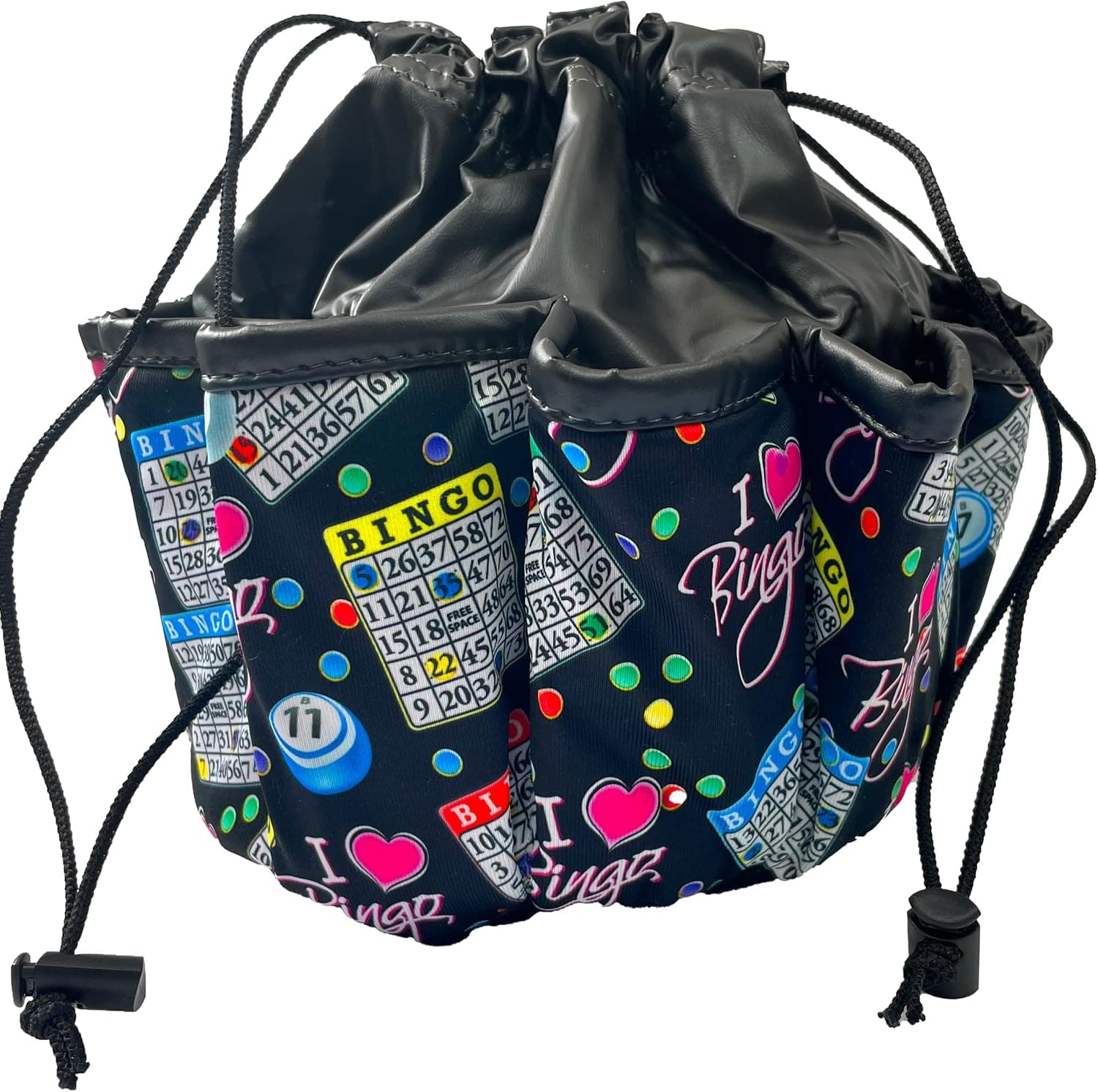 ABS Novelties I Love Bingo Pattern 10 Pocket Tote