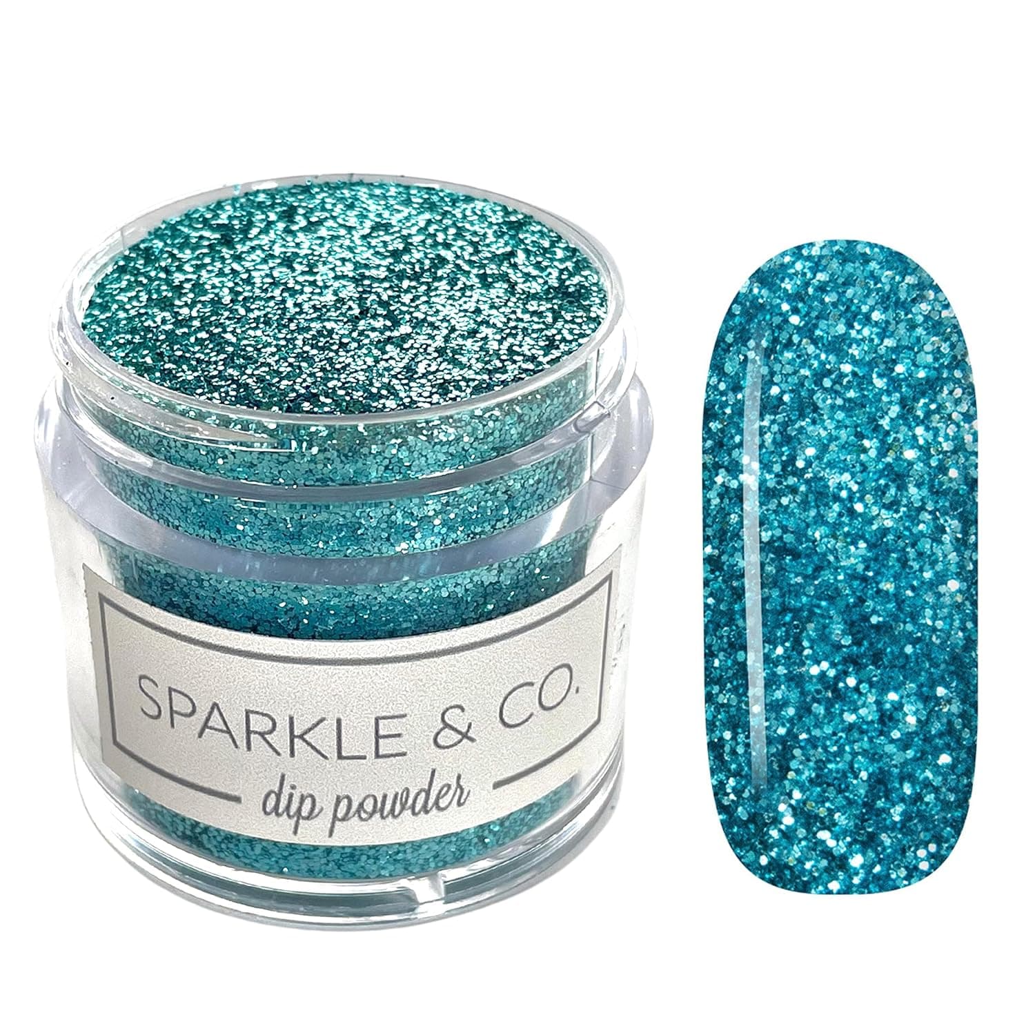 Sparkle & Co. Dip Powders – dp.70 Ocean Blue Sparkle
