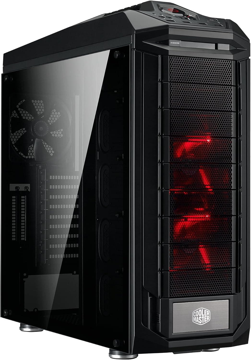 Cooler Master SGC-5000-KWN2 Trooper SE Full-Tower Case, Tempered Glass, VGA Vertical Display, Carrying Handle, LED, USB 3.0