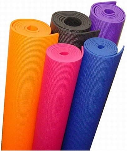 E-BOGU 1/4" Extra Thick Deluxe Yoga Mat (Black)