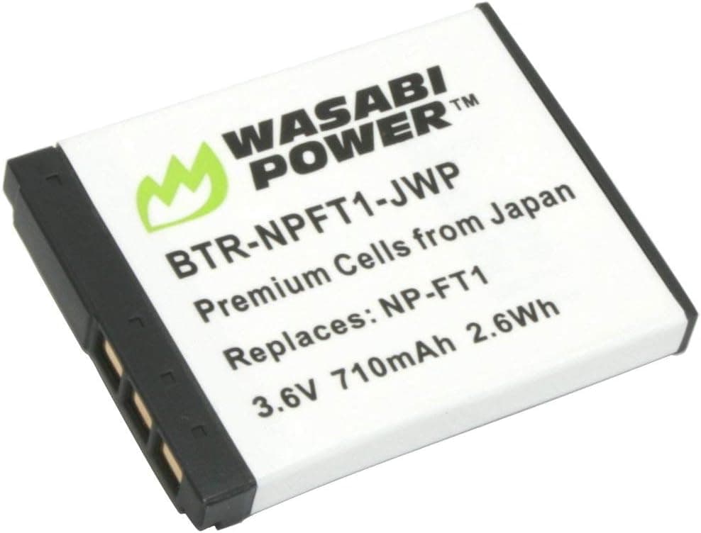 Wasabi Power Battery Replacement for Sony NP-FT1 and Compatible with Sony Cameras DSC-L1, DSC-M1, DSC-M2, DSC-T1, DSC-T3, DSC-T5, DSC-T9, DSC-T10, DSC-T11, DSC-T33