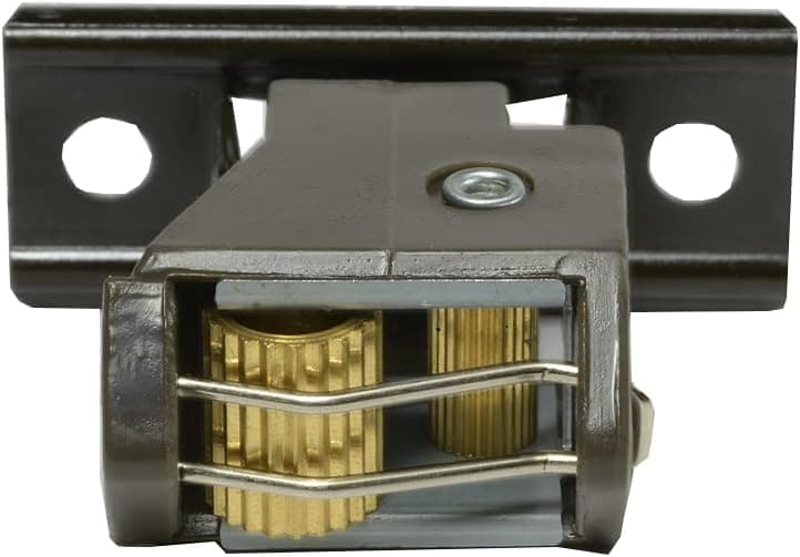 Amazing Drapery Hardware 10 Qty: Brown Cord Lock with Two Brass Wheels Each, for Roman and Pleated Shades