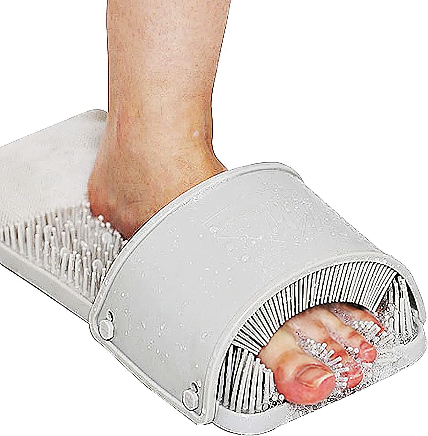DalkomLife Foot Scrubber Feet Cleaner Washer Brush for Shower Floor Spas Massage, Slipper for Exfoliating Cleaning Foot