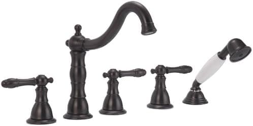 Pegasus 883-0016 Lyndhurst Series Roman Tub Faucet with Hand Shower, Oil Rubbed Bronze