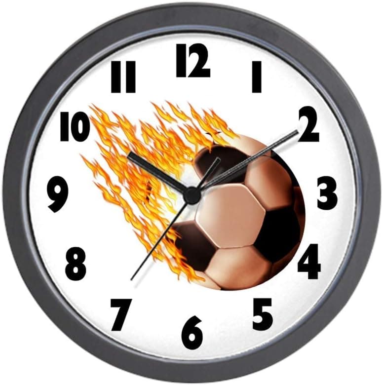 CafePress Hot Soccer Unique Decorative 10" Wall Clock