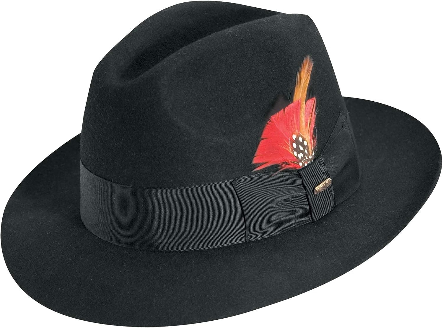 Scala Mens Felt Fedora Hat