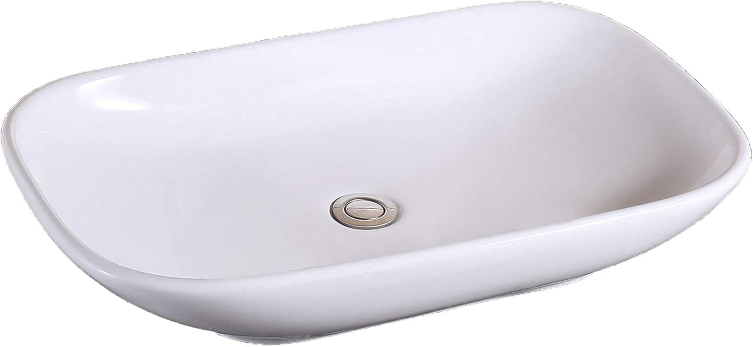 Luxier CS-022 Bathroom Porcelain Ceramic Vessel Vanity Sink Art Basin