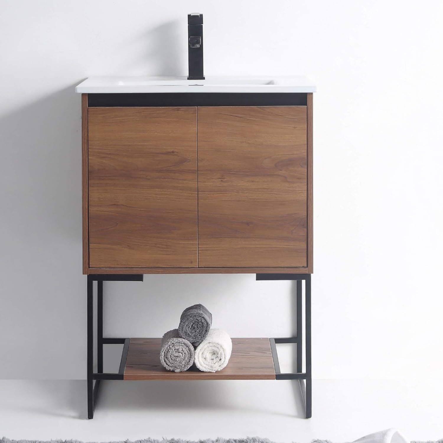 Fine Fixtures - 24" Inch Bathroom Vanity and Sink, Knob Free Design - Urbania Collection