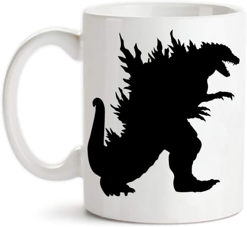 PerfectPrintedAQA - Godzilla Mug, Dinosaur, Monster, Godzilla, 11oz Ceramic Coffee Mug/Cup/Drinkware, High Gloss