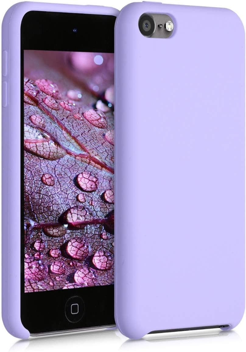 kwmobile TPU Silicone Case Compatible with Apple iPod Touch 6G / 7G (6th and 7th Generation) - Case Soft Flexible Protective Cover - Lavender