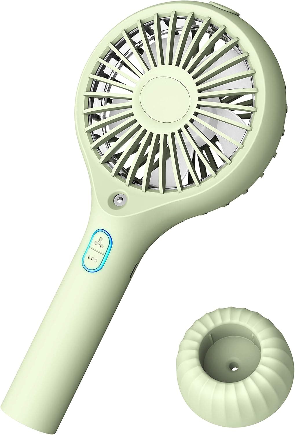 OKUT Mini Handheld Fan Personal Cooling Fan with 2100mAh USB Rechargeable Battery 3-9 Working Hours Battery Fan Folding USB Desk Fan Small Portable Table Fan for Travel Office Room (Green)…