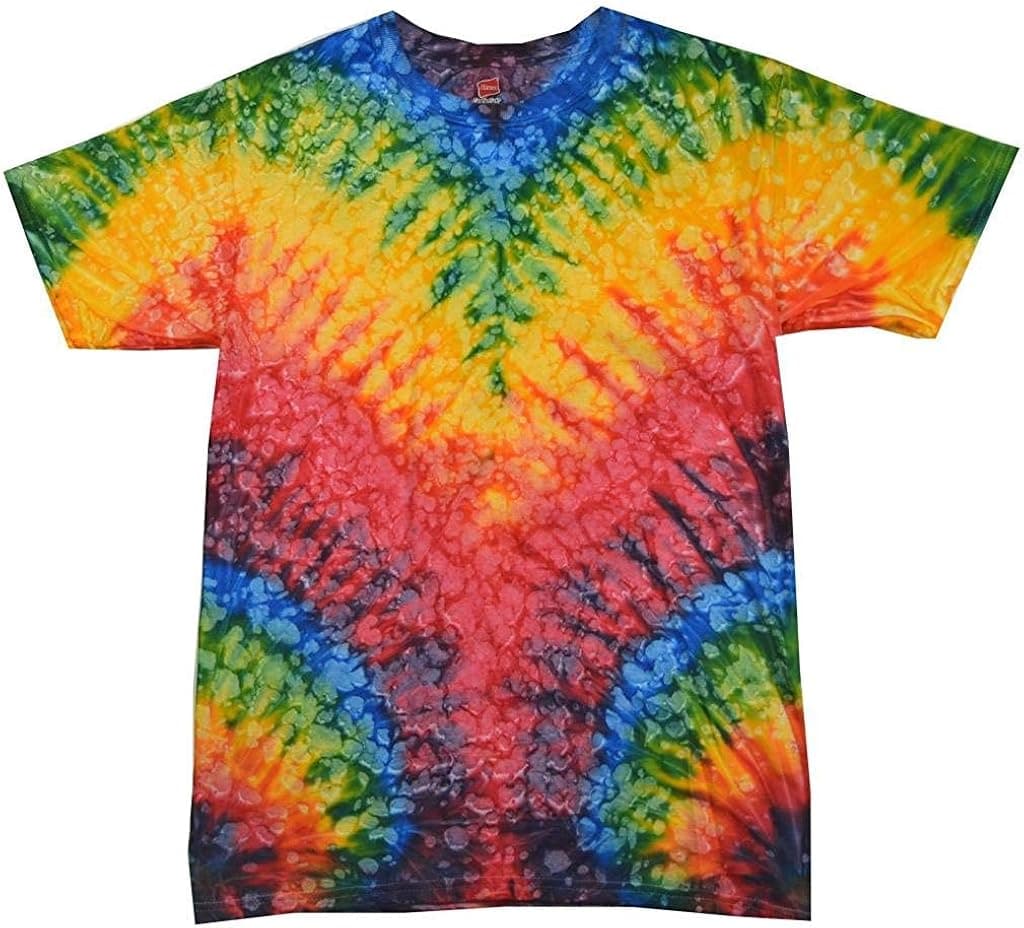 Buy Cool Shirts Mens Tie Dye Shirt Multi Color Woodstock Festival T-Shirt