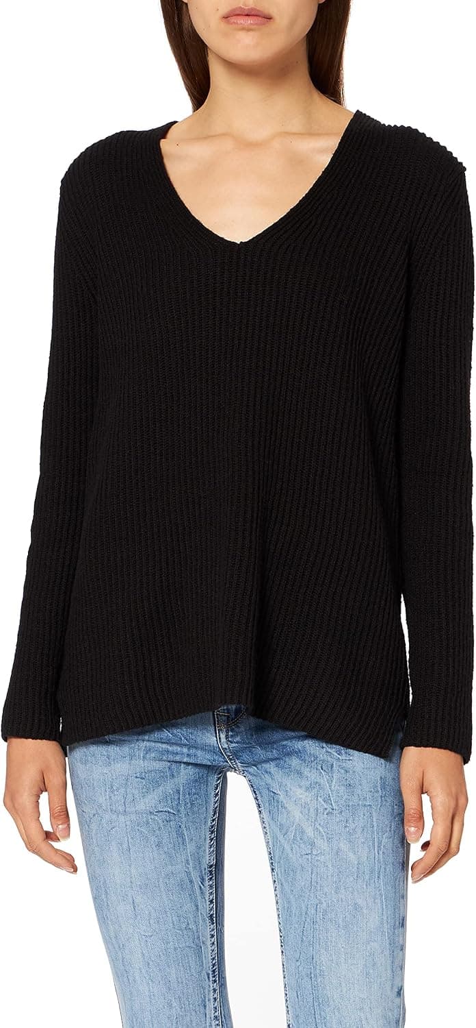 Meraki Women's Rib V-Neck Sweater