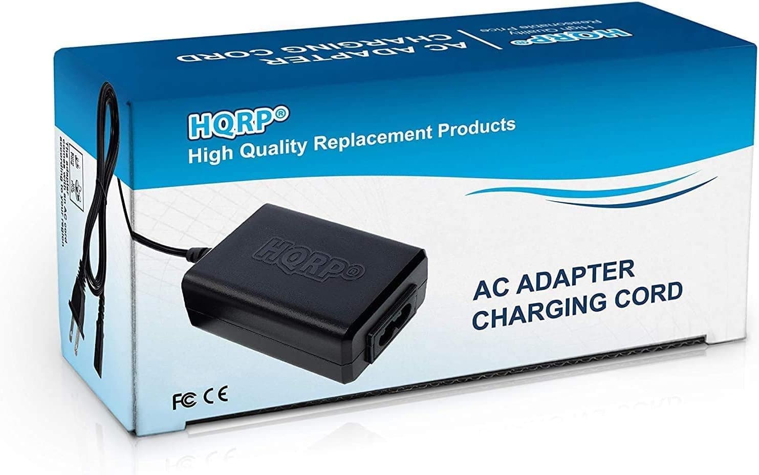 HQRP AC Adapter Compatible With Samsung HMX-H320 HMX-Q10 HMX-Q10BN HMX-Q20 HMX-Q20BN HMX-M20 HMX-M20BN SMX-F43 SMX-F44 HMX-QF300 HMX-QF310 HMX-QF320 Camcorder Charger Power Supply Cord + Euro Plug Adapter