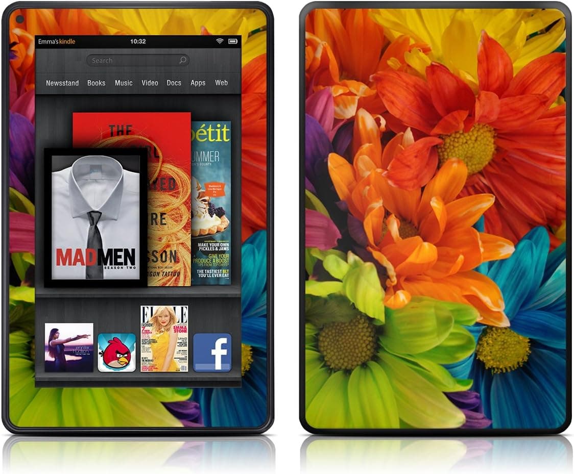 Kindle Fire Skin Kit/Decal - Colours (does not fit Kindle Fire HD)