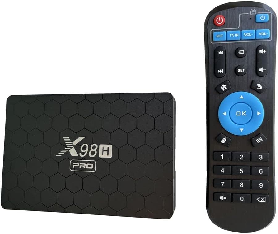 X98H Pro Smart TV Box Android 12.0 Smart tv Box 2.4G/5G Wifi6 4G 64G BT5.0 Support 4K H.265 with i8 Keyboard