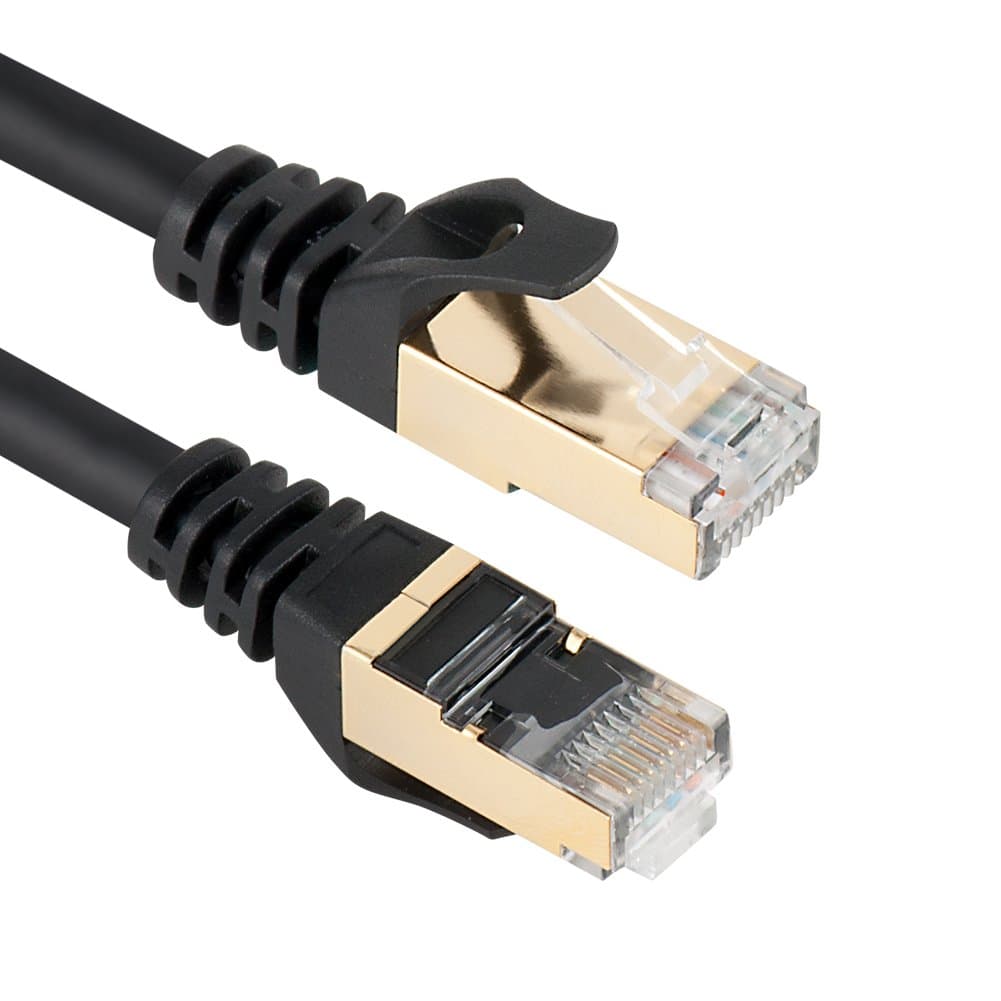 VANDESAIL Ethernet Cable 33FT, CAT7 LAN Network Cable RJ45 High Speed 10/100/1000Mbit/s Round Patch Cord Gold Plated Lead