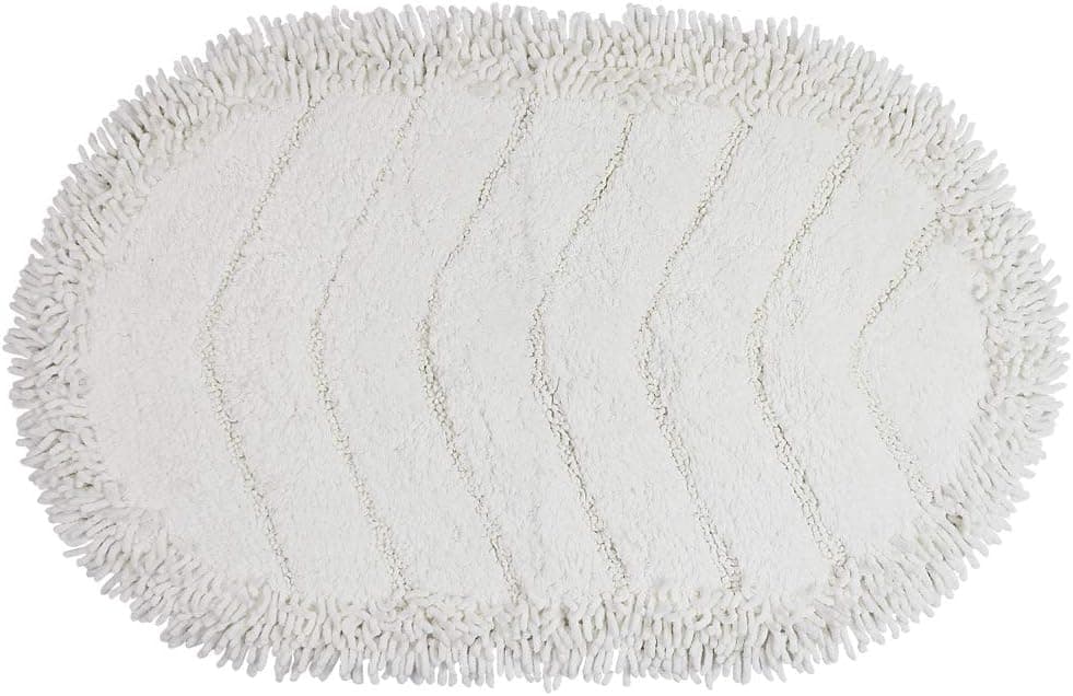 Cotton Rug Mat, Luxury Chenille  Bath Mat,Non-Slip Carpet,Bathroom Doormat,Floor Rug,Oval Ring Kitchen Mat Absorben Shaggy Rugs,Wash or Dry Without Deformation or Home Decorative(20"x30"inch)