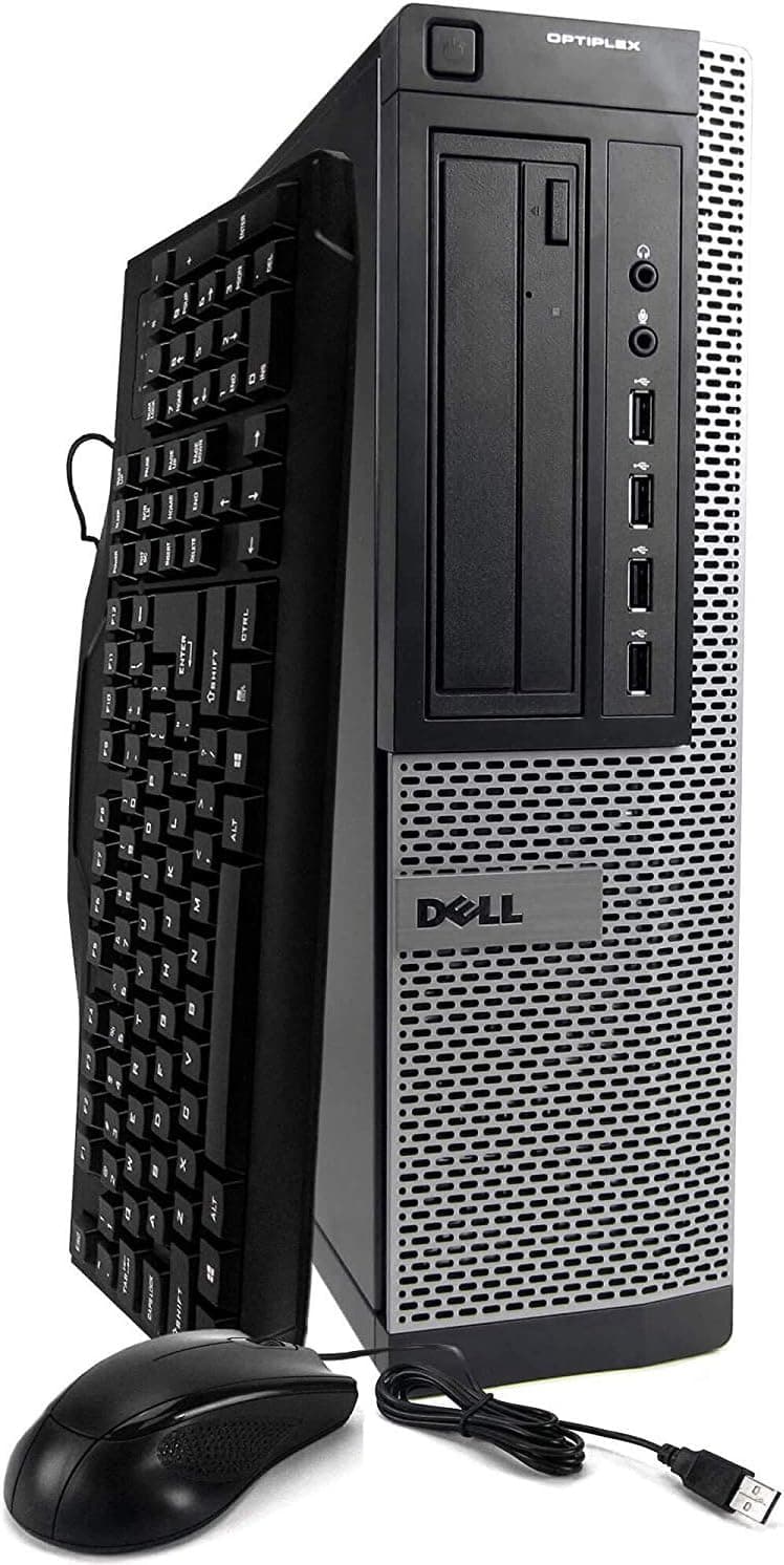 Dell Optiplex 9010 Desktop Computer - Intel Core i7 3.8GHz, 16GB DDR3, New 1TB SSD, Windows 10 Pro 64-Bit, WiFi, DVDRW (Renewed)