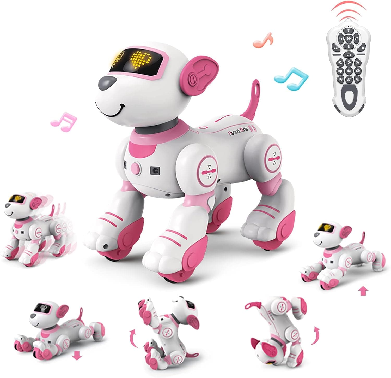 Remote Control Robot Dog Toy That Acts Like A Real Dog,Robo Dog with Touch Function,Dancing&Walking in Carpet,Imitate Animal Mini Pet Robotic Puppy,Juguetes for 3 Years Old Christmas/Birthday Gift