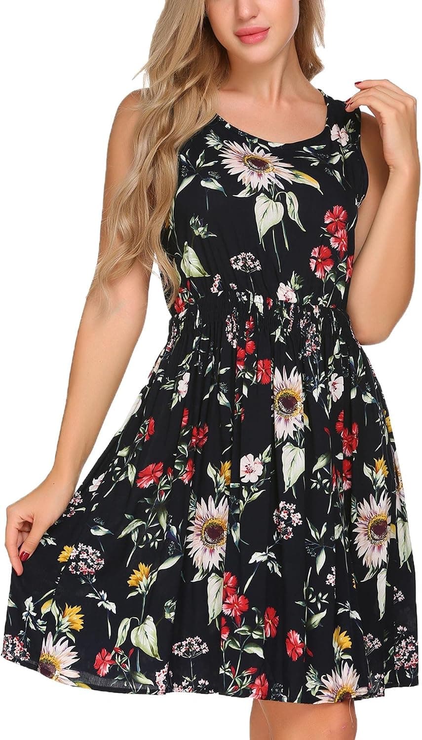 Jeere Women's Sexy Sleeveless Bandage Dress Cut Out Bodycon Party Dress