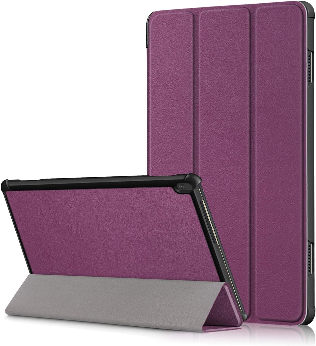 XBE Ultra Slim Case Compatible with Lenovo Tab M10 10.1 Inch (TB-X505 / TB-X605) Fold Cover with Stand Function,Purple
