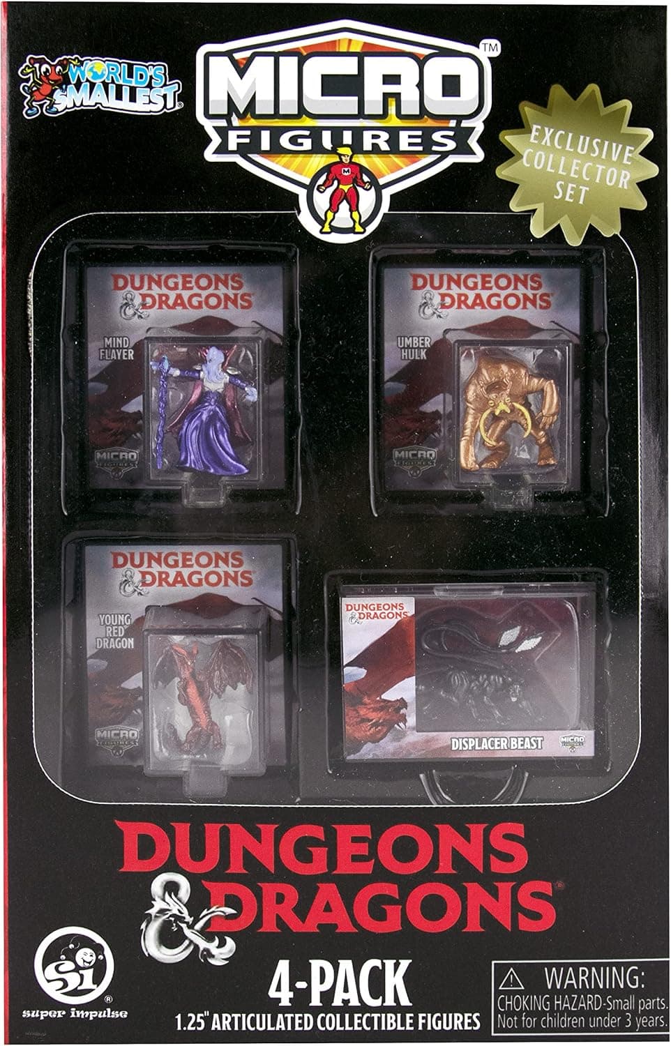 Worlds Smallest Dungeons & Dragons 1.25" Micro Figures Collectors Set