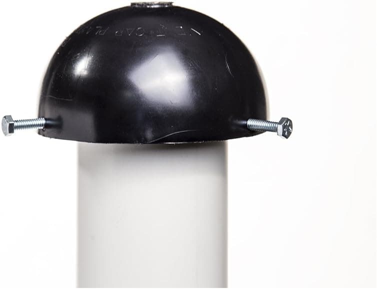 Plastic Oddities MV34 Roof Vent Cap Helps Keep Out Leaves, Debris, Flying Insects, Animals Used on Roof Vents & Portable Toilet Vents Fits 3" or 4" Pipe Bolts onto Pipe