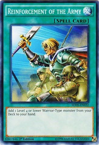YU-GI-OH! - Reinforcement of The Army (SDHS-EN032) - Structure Deck: Hero Strike - 1st Edition - Common