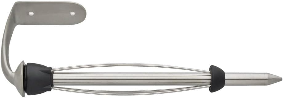 Kamenstein Perfect Tear Patented Wall Mount Paper Towel Holder with Pointed Finial, Silver, 14-Inch - 4539