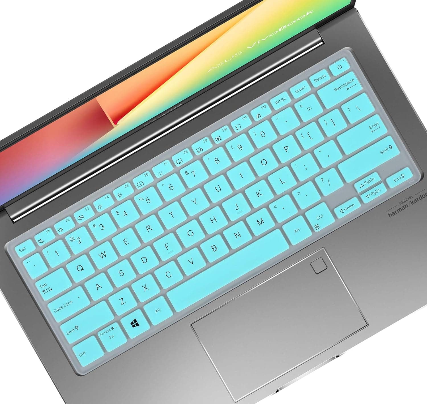 Keyboard Cover for 11.6" ASUS Laptop L210 L210MA-DB01, 13.3" Asus VivoBook S13 S333EA S333JA Series Laptop - Mint