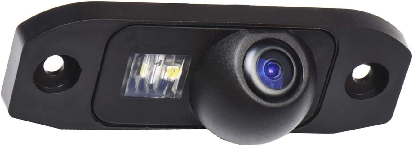 Rear View Back Up Reverse Parking Camera in License Plate Lighting Night Version (NTSC) for S90 S80L /S40L/S80/S40/S60/V60/XC90/XC60/C70/S60L/Volvo C30 V40R/ XC 70 (Model A= 2 x Screw Hole Style)