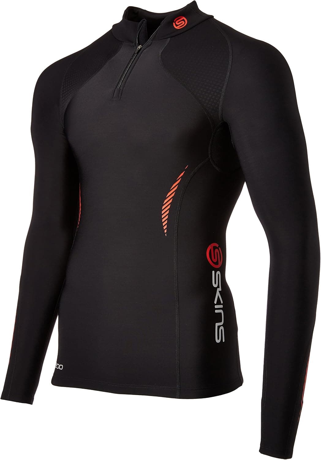 Skins A200 Men's Thermal Long Sleeve Compression Top with Zip Mock Neck