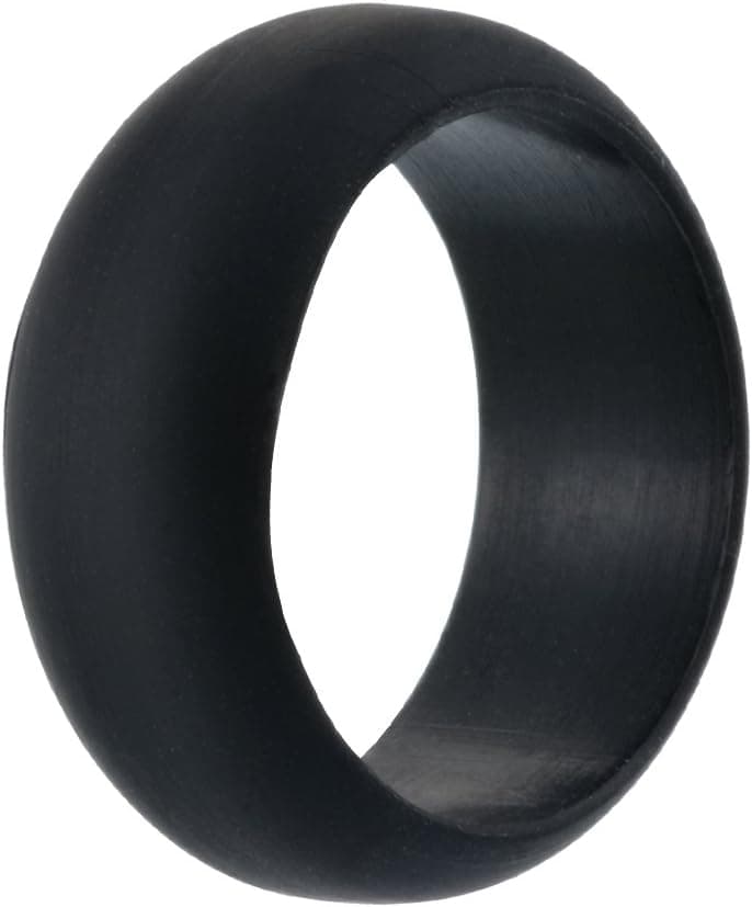 MJartoria Silicone Wedding Ring for Men, Affordable Silicone Rubber Wedding Bands