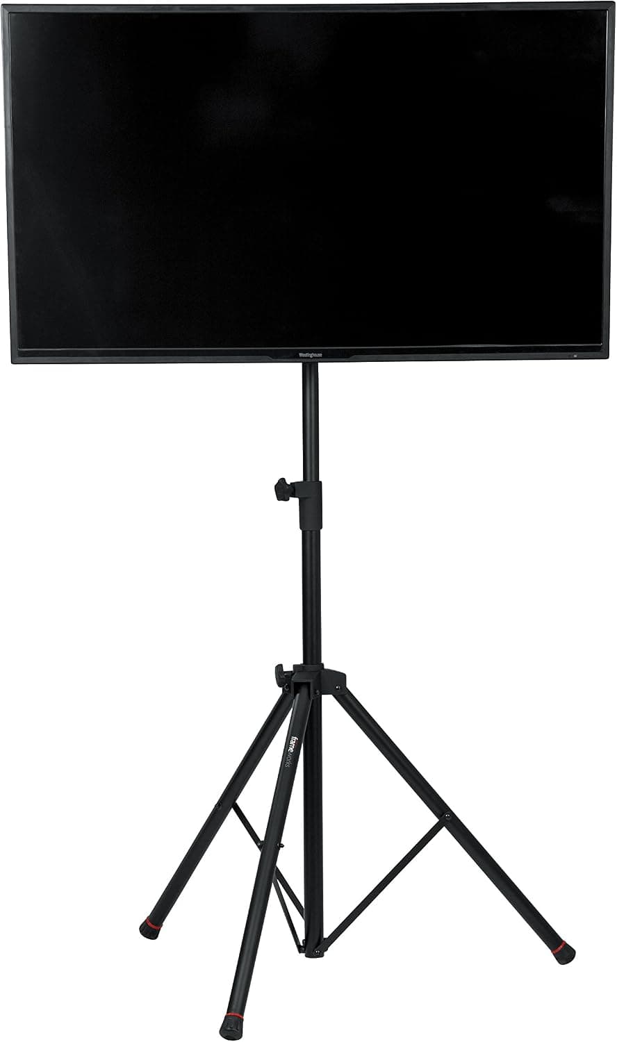 Gator Frameworks Deluxe Adjustable Tripod LCD/LED TV Monitor Stand with Lift Piston; Fits Screens up to 48" (GFW-AV-LCD-2)