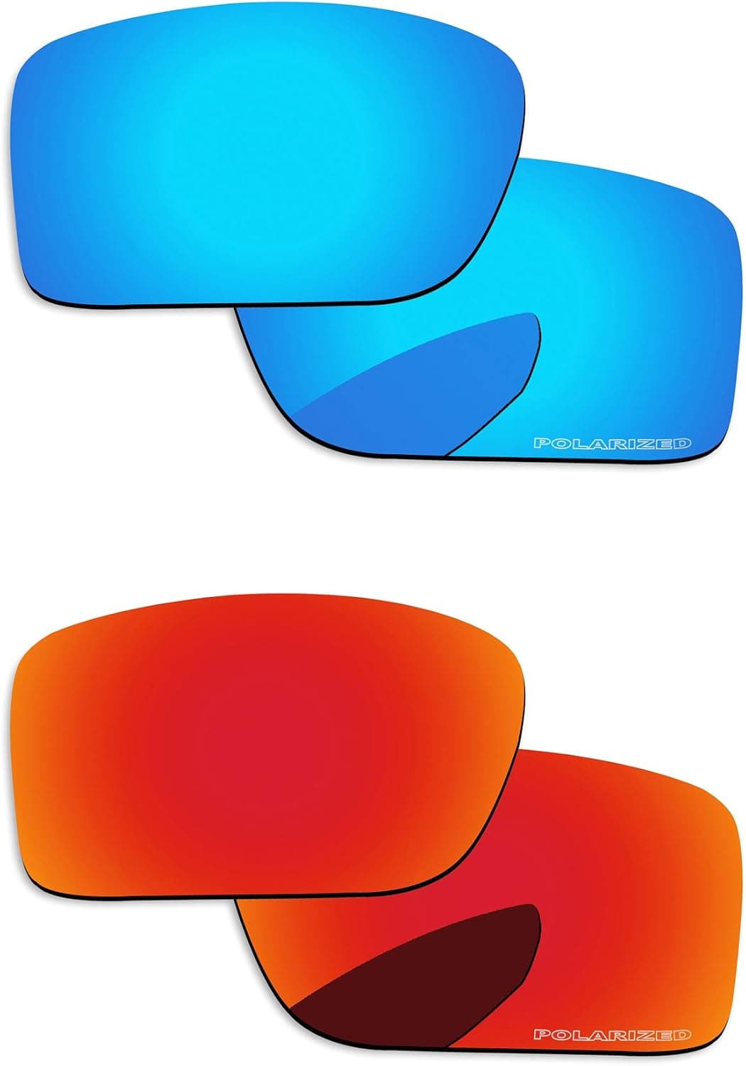 PapaViva Polarized Lenses Replacement for Oakley Double Edge OO9380 2 Pairs Packed