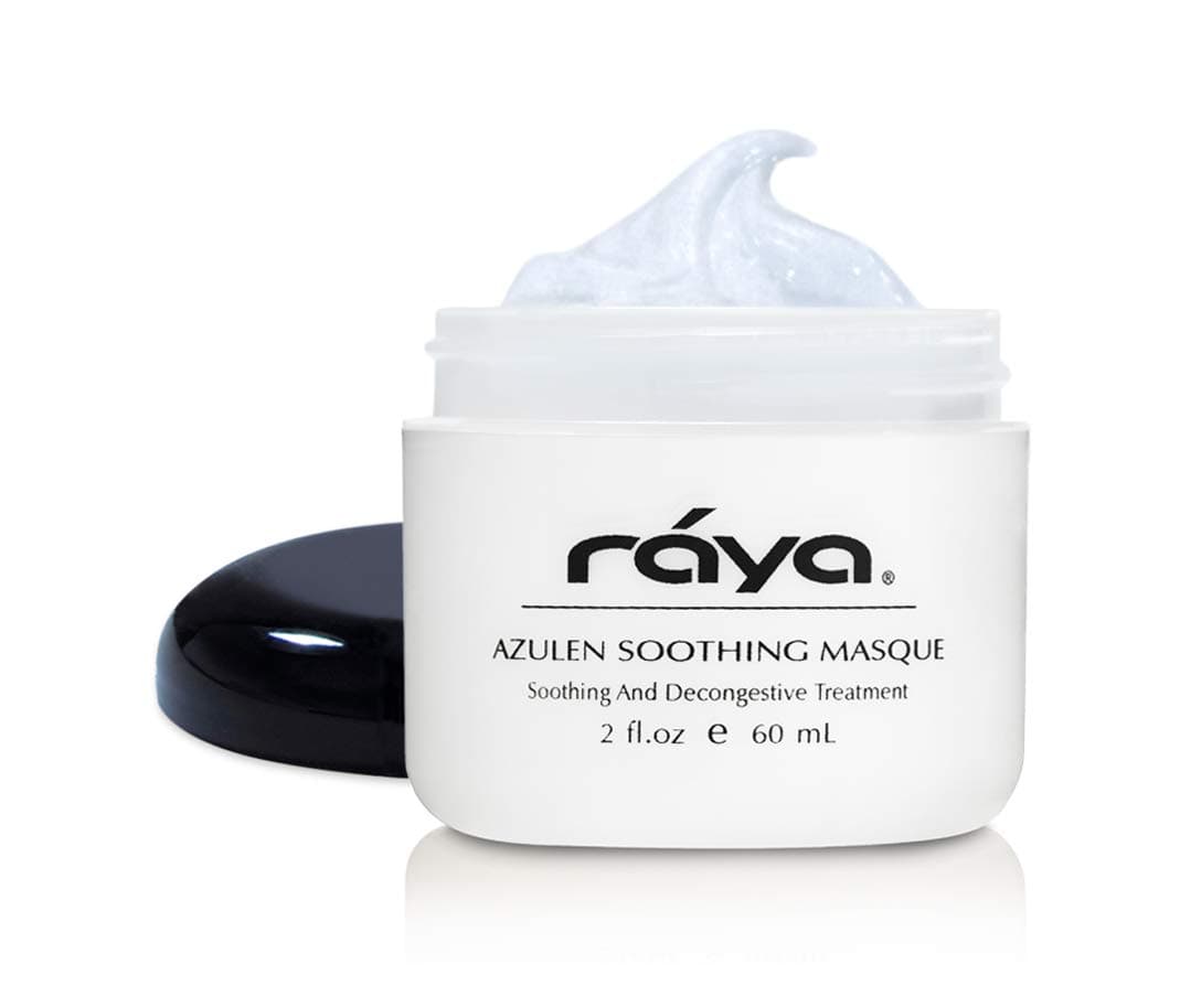 Raya Azulen Soothing Masque (602) | Calming Facial Treatment Mask for Sensitive Skin | Tones and Refines Complexion | Made with Azulene and Aloe Vera