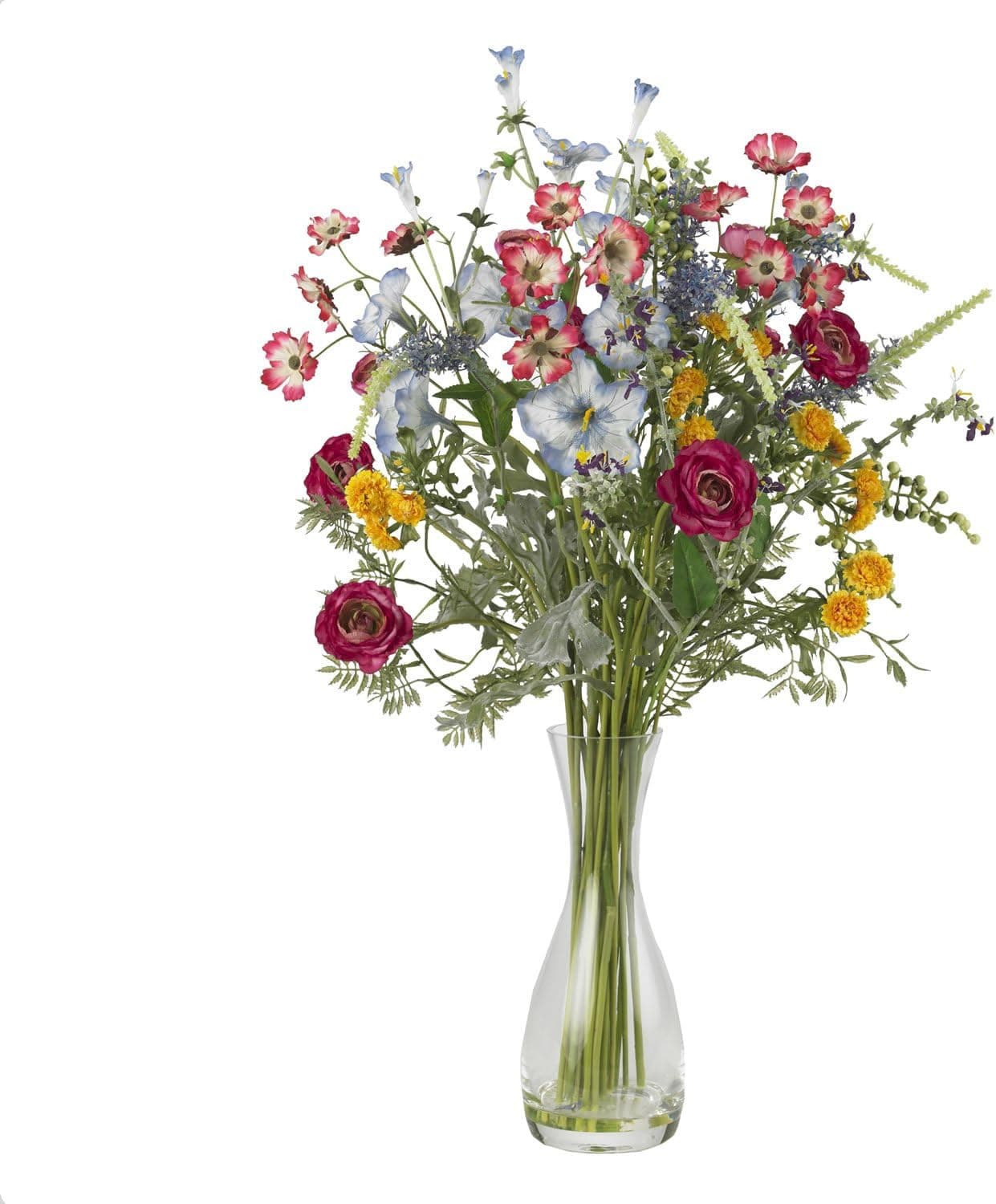 Nearly Natural 4696 Veranda Garden Silk Flower Arrangement, Mixed