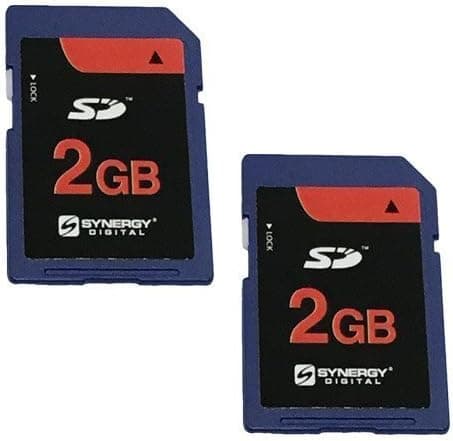 Synergy Digital Camera Memory Card, Compatible with Canon Powershot A620 Digital Camera Memory Card 2X 2GB Standard Secure Digital (SD) Memory Card (1 Twin Pack)