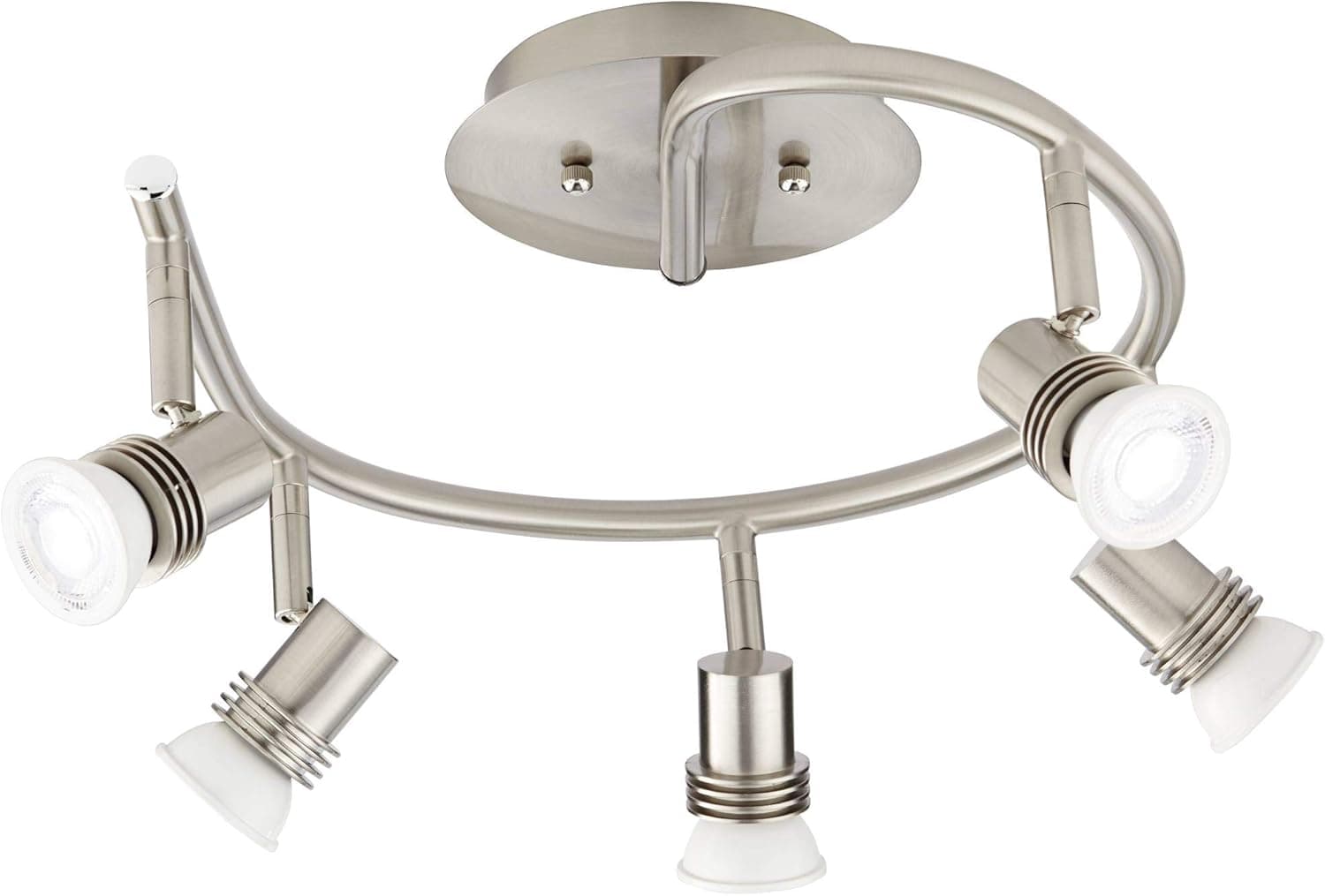 Pro Track 15 3/4" Wide 5-Light Spiral LED Track Light