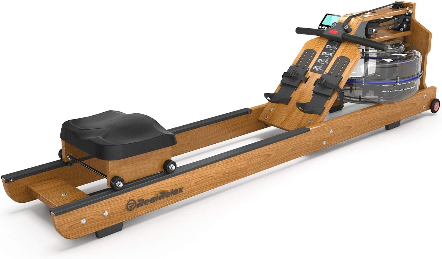 Real Relax Rowing Machine for Home Use, Water Resistance Rowing Machine with LED Display, Usually Used for Indoor Aerobic Exercise and Fitness(Included an Electric Pump)