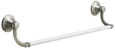 Bancroft 18 in. Towel Bar in Vibrant Brushed Nickel-DISCONTINUED