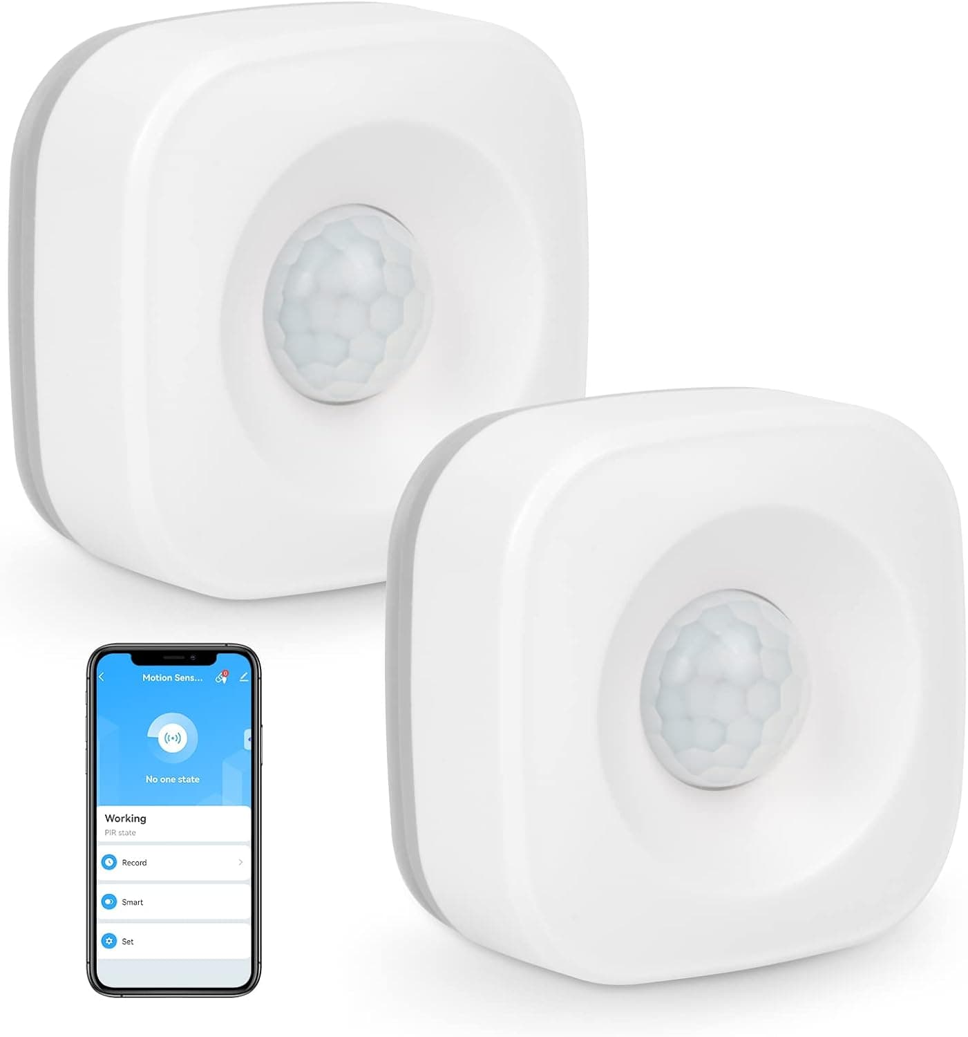 Smart PIR Motion Sensors, XFTOPSE Zigbee Wireless Home Security Motion Detector, PIR Motion Detector Alert Compatible with Alexa Google Home, for Smart Home Automation(Zigbee Hub Required)