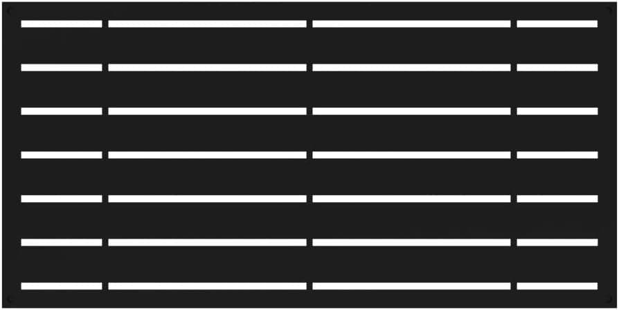 Barrette Outdoor Living 73042822, Black Decorative Screen Panel 2X4-Boardwalk